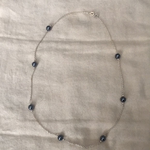 Onyx necklace sterling silver - Picture 2 of 12